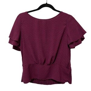 Ann Taylor Polka Dot Blouse